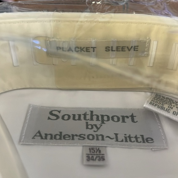 Anderson Little Vintage White Dress Shirts NOS size 15 1/2 34/35 lot of 3 - Picture 4 of 7